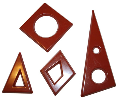 Cabrellon Geometrical Shaped Praline Polycarbonate Chocolate Transfer Mould